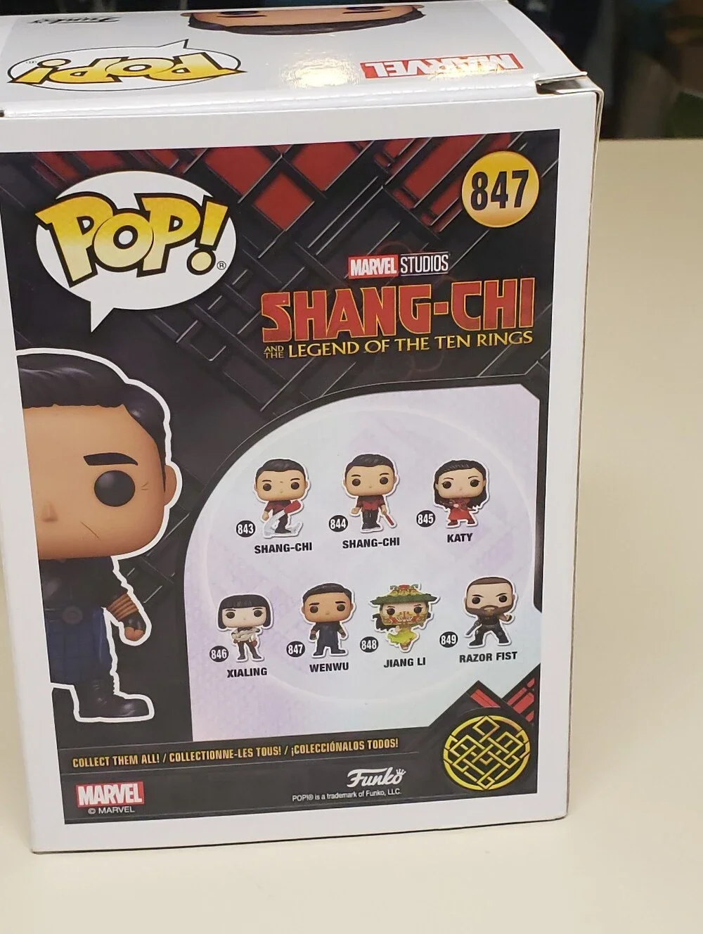 Funko Shang-Chi Wenwu Pop! Figure White and Black Box